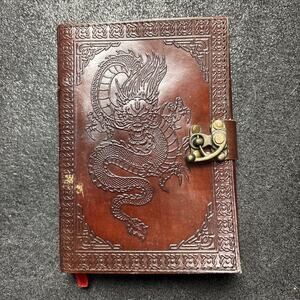 Handmade Leather Journal Shenron Dragon Ball Z Travel Diary Gift Note Sketchbook